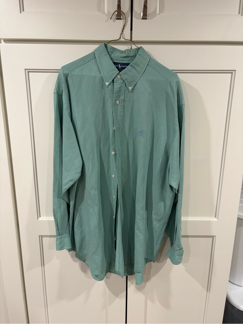 Ralph Lauren Mint Green Vintage  Button-Down Shirt